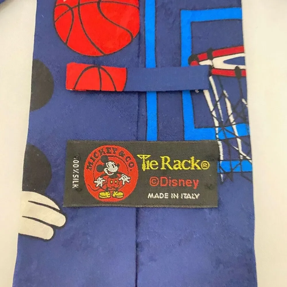 #5636 Tie Rack at Disney Mickey Mouse Mens Novelty Necktie, Tie 57X3.75